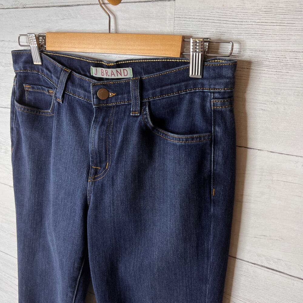 J Brand Jeans Womens Size 28 Dark Wash Straight Leg Cotton Blend Stretch - Picture 6 of 16